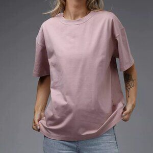 Women's casual solid color loose short sleeves
